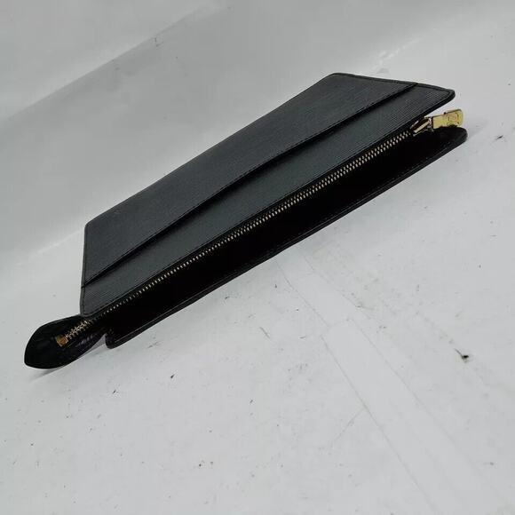 Louis Vuitton Pochette Homme Clutch Black Leather  SR1918 - Picture 7 of 8